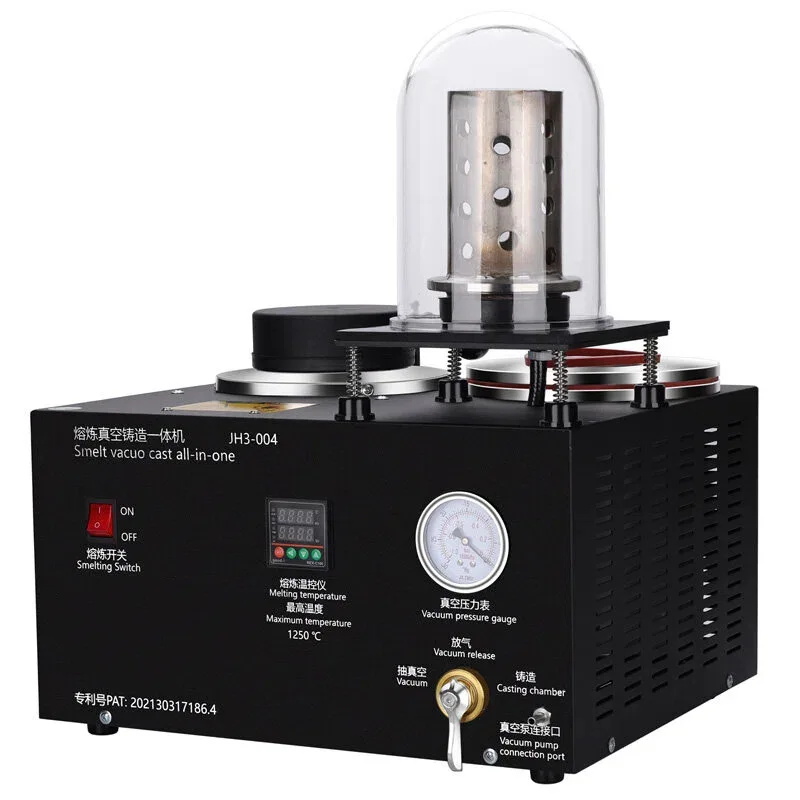 Three-in-one suction cable casting machine  jewelry plaster mold equipment, one-piece gold melting furnace