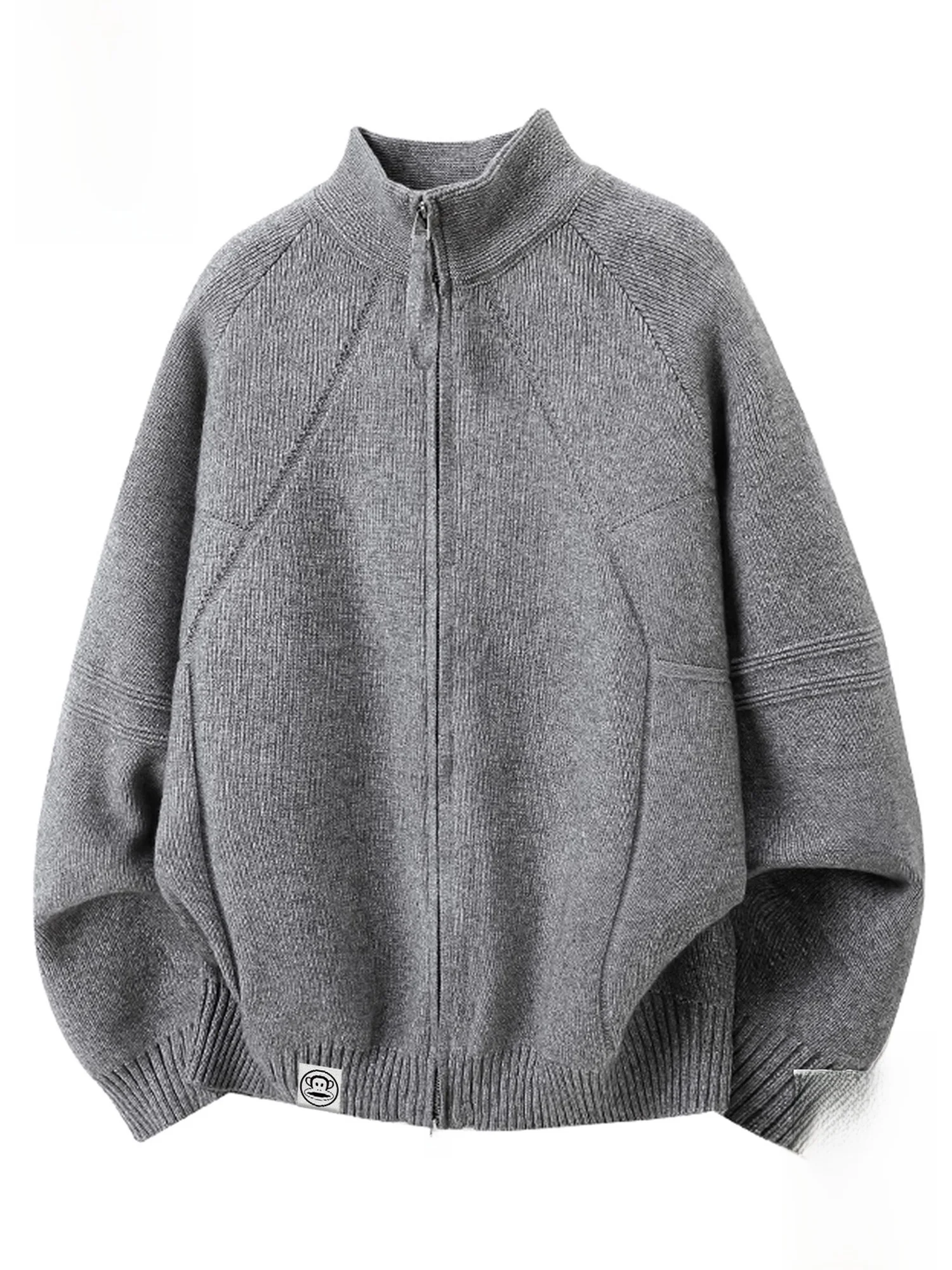 

PaulFrank Lazy Monkey f Zip Knitwear Men's Winter Loose Warm Casual New Sle Pullover Sweater Comfortable Polyester Blend