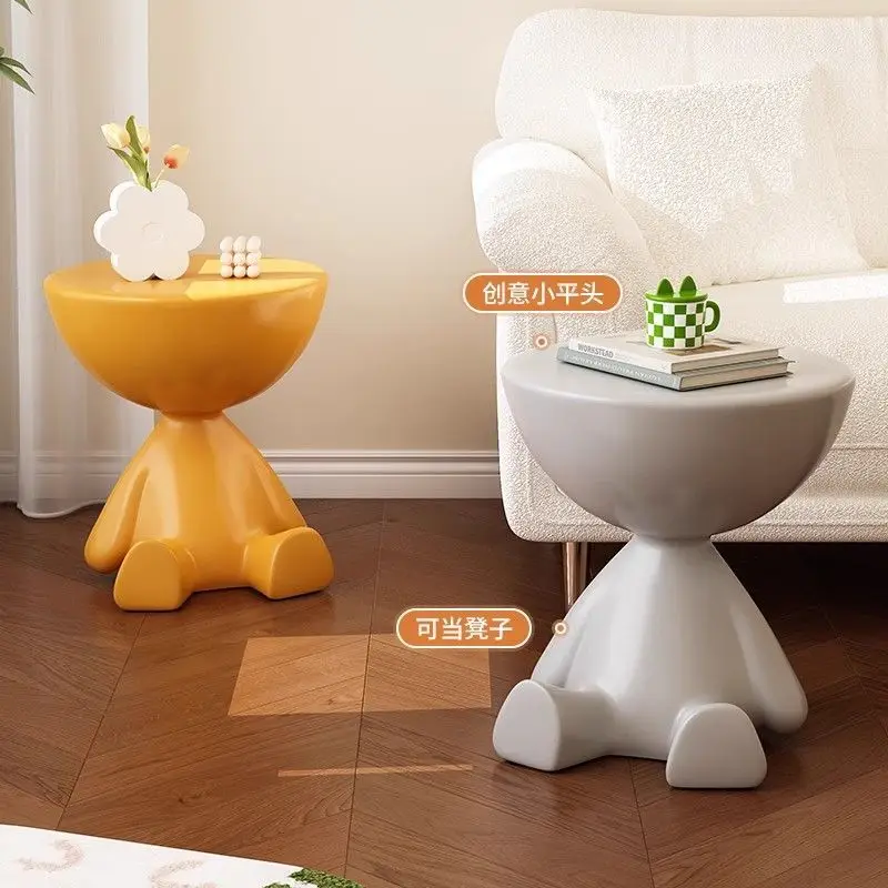 Creative small flat tea table, living room, home chairs, sofa, balcony, small tea table bedroom corner bed head table End Tables