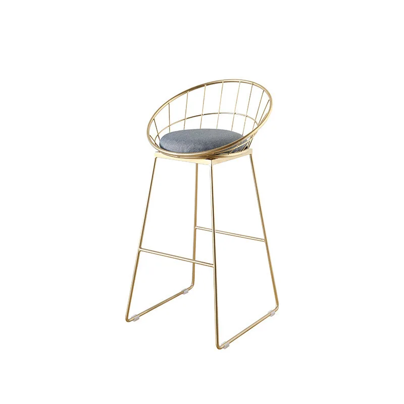 Simple bar stools, lounge chairs, milk tea shops, wrought iron bars, high chairs
