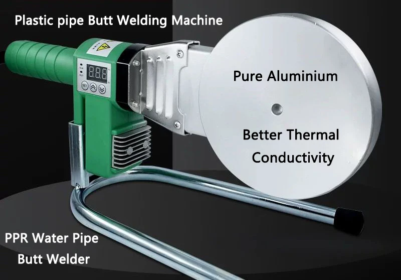 آلة الذوبان الساخن عالية الطاقة 3300 واط Φ75/Φ90/Φ110 PE/PPR/PB الأنابيب آلة لحام المقبس العالمي التحكم الرقمي في درجة الحرارة #3