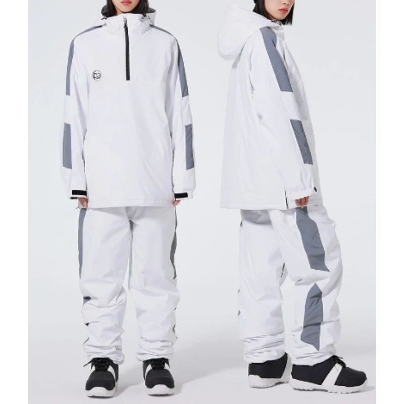 

Men's and Women's Ski Suit Wear, Snow Ski Jacket and Pant Sets, Winter Outdoor Clothes, Snowboarding Hoodie Costumes