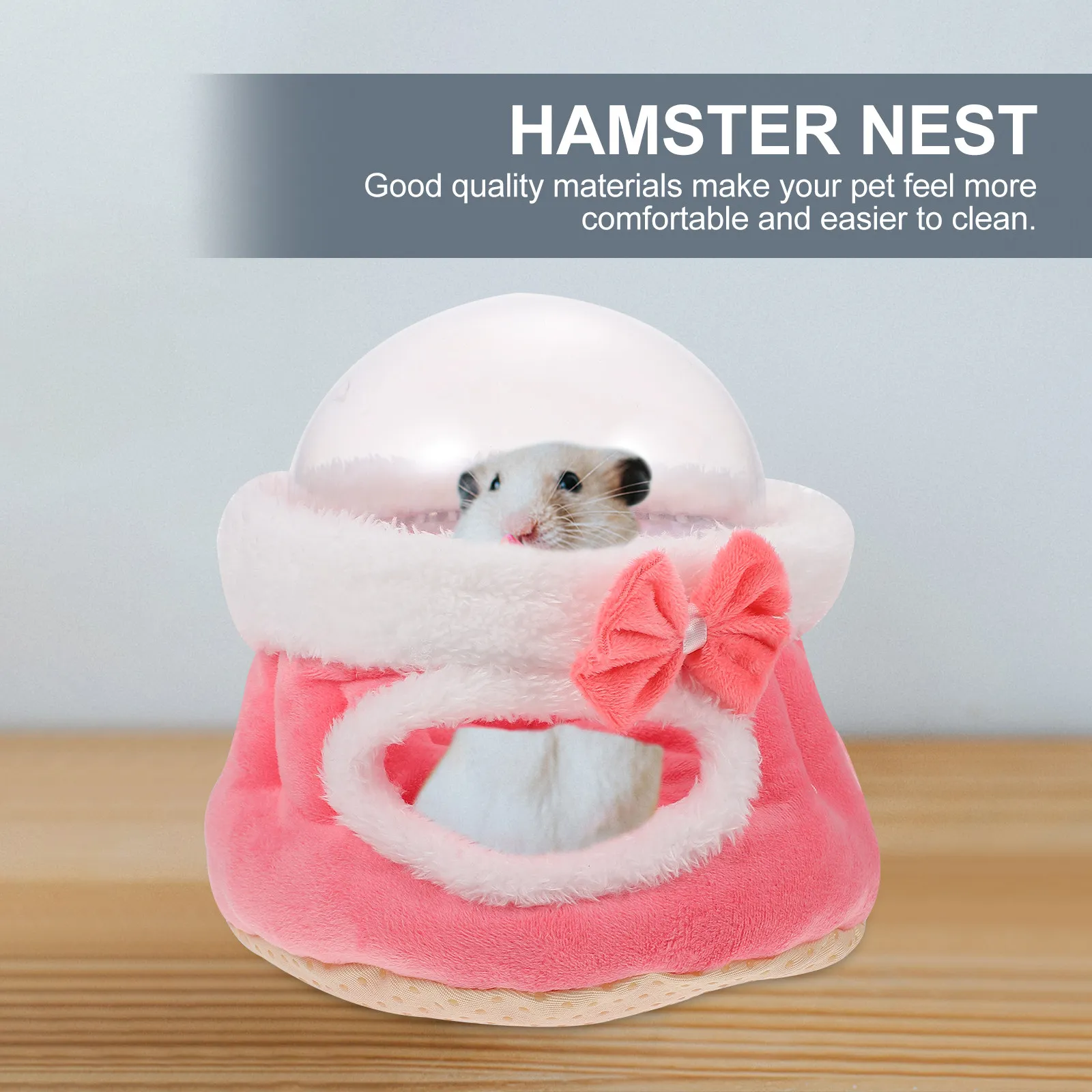 

1Pcs Warm Cotton Nest for Small Pets - Lightweight Detachable Winter Sleeping Bed for Hamster Squirrel Mouse Hedgehog Pet Rest