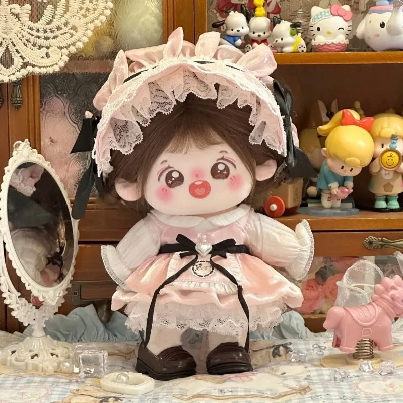 

20cm Plush Doll Clothes Cute Autumn Skirt Outfit, Cotton Doll Dress Up Clothes for 20cm Dolls, No Attribute Doll Wear