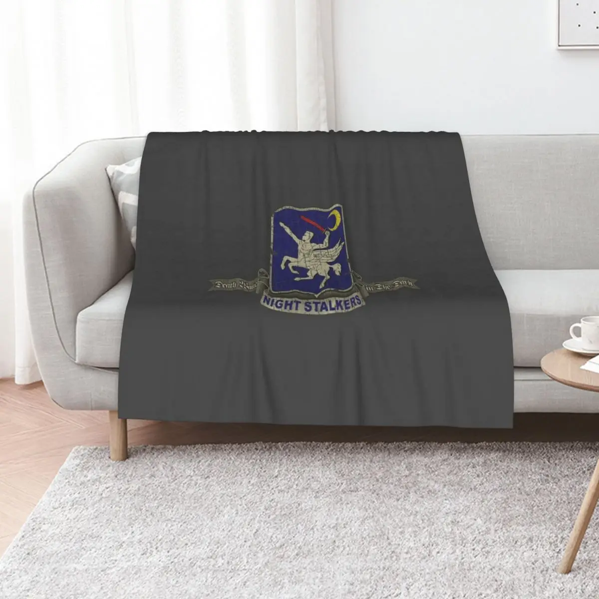 Night Stalkers Death Waits in The Dark 1981 Throw Blanket Anti Shedding Soft Fuzzy Blanket for Home