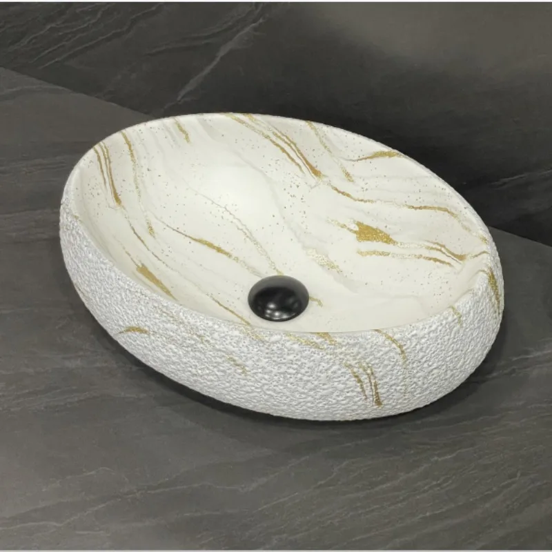 New bathroom ceramic bathroom oval washbasin hotel sink