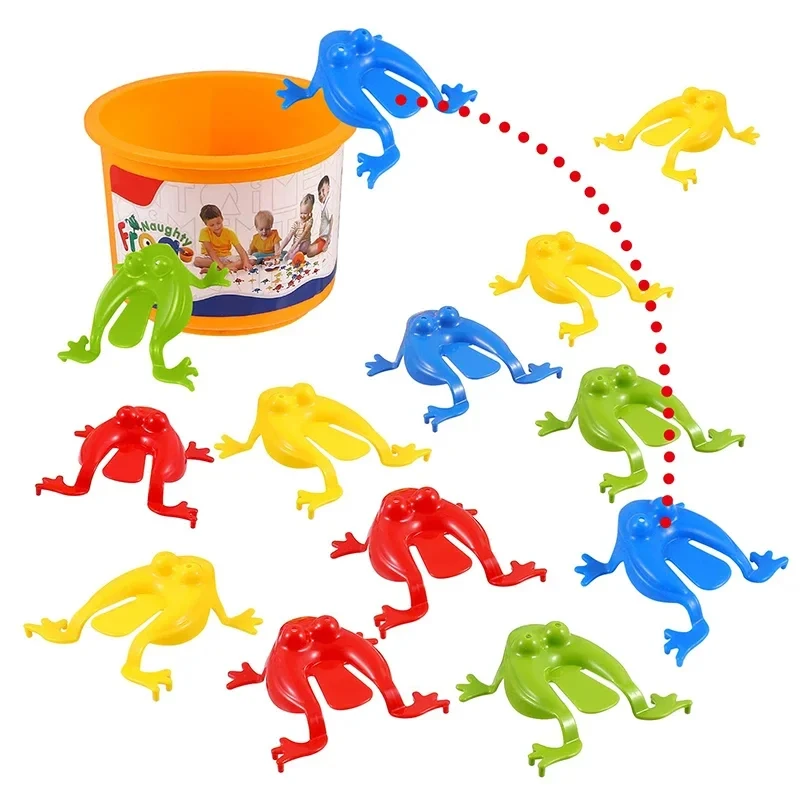 

1-30pcs Jumping Plastic Frog Bounce Fidget Classic Toy kid Stress Relief Toy kid Birthday，Family Party Game Toy Discounts Prizes