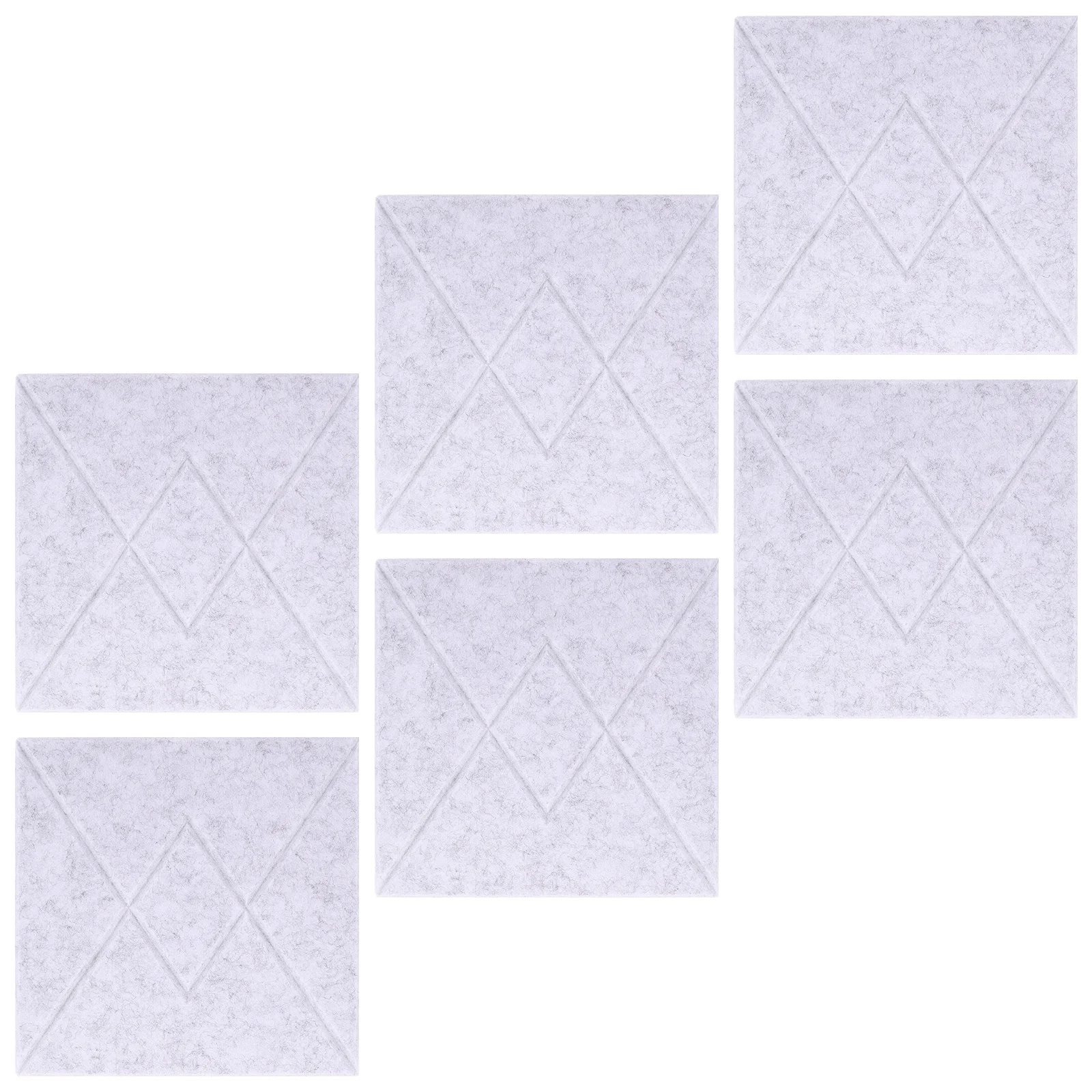 6 قطع من ألواح الحائط المصنوعة من البوليستر على شكل حرف V، بلاط صوتي عازل للصوت لعرض الصور في المكتب والفصول الدراسية #1