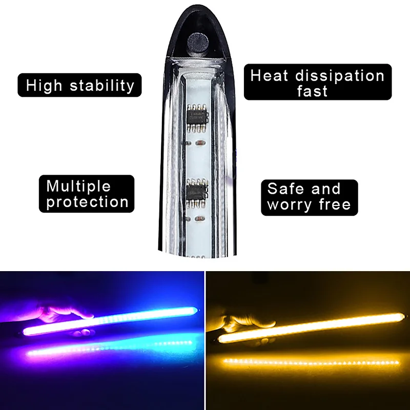 مصابيح انعطاف ليد تعمل بالنهار ، أضواء ملونة ، قابلة للتطبيق على جميع موديلات المركبات ، أبيض ، لون أحمر أخضر أحمر أخضر ، أحمر أخضر اللون ، إشارة ، من من من من من من ؟