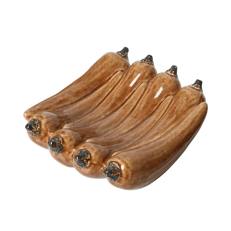 Modern medieval chili banana ceramic fruit basin cross-border home living room coffee table dining table creative crafts