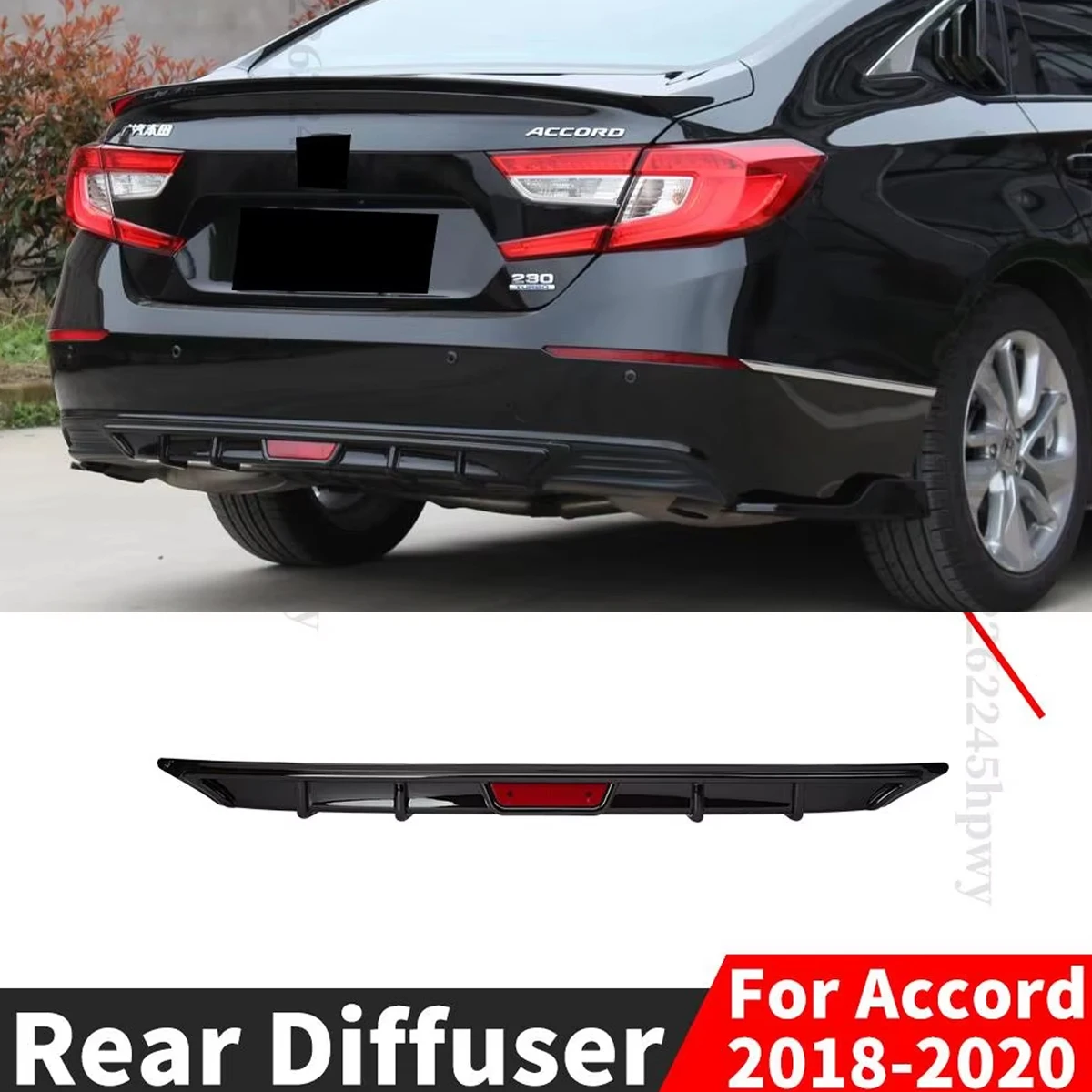

Rear Bumper Diffuser Lip Facelift Bumper Lip Deflector Rear Diffuser Styling Facelift Cover Trim For Honda Accord 2018 2019 2020