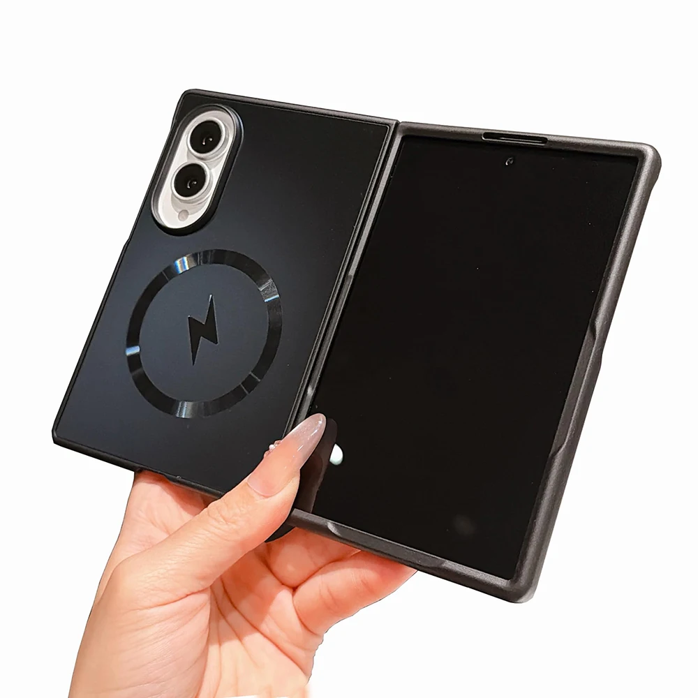 Magnetic Case for Samsung Galaxy Z Fold 8/Ultra, Thin Radiant Shell, Anti-Slip, Shockproof, Bare Metal Feel Cover