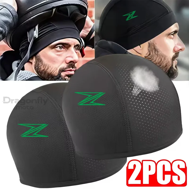 

For Kawasaki Z Motorcycle Helmet Inner Cap Hat Quick Dry Breathable Hat Racing Cap Under Helmet Beanie Cap Motocross Motor