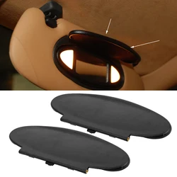 2Pcs Black Car Front Sun Visor Sunvisor Mirror Cover Fit for Porsche 911 996 997 Cayman Boxster 986 987