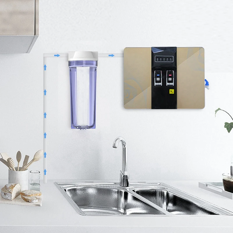 ASWUT-10Inch Prefilter Water Filter Bottle Explosion-Proof Bottle Water Filter Parts Connector G1/2Inch Interface Filter Shell