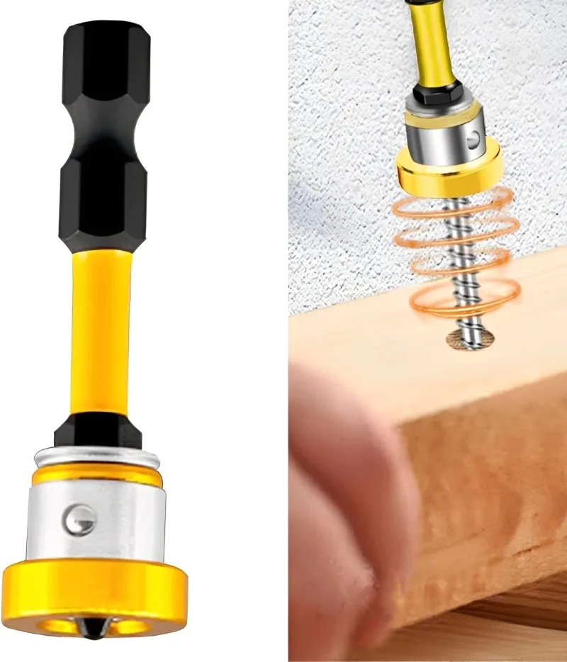 1/10PCS Positioning Screwdriver Bits Steel Hex Shank Drywall Screw Driver Bit Extension Sockets Drill Bit Holder Drilling Tools