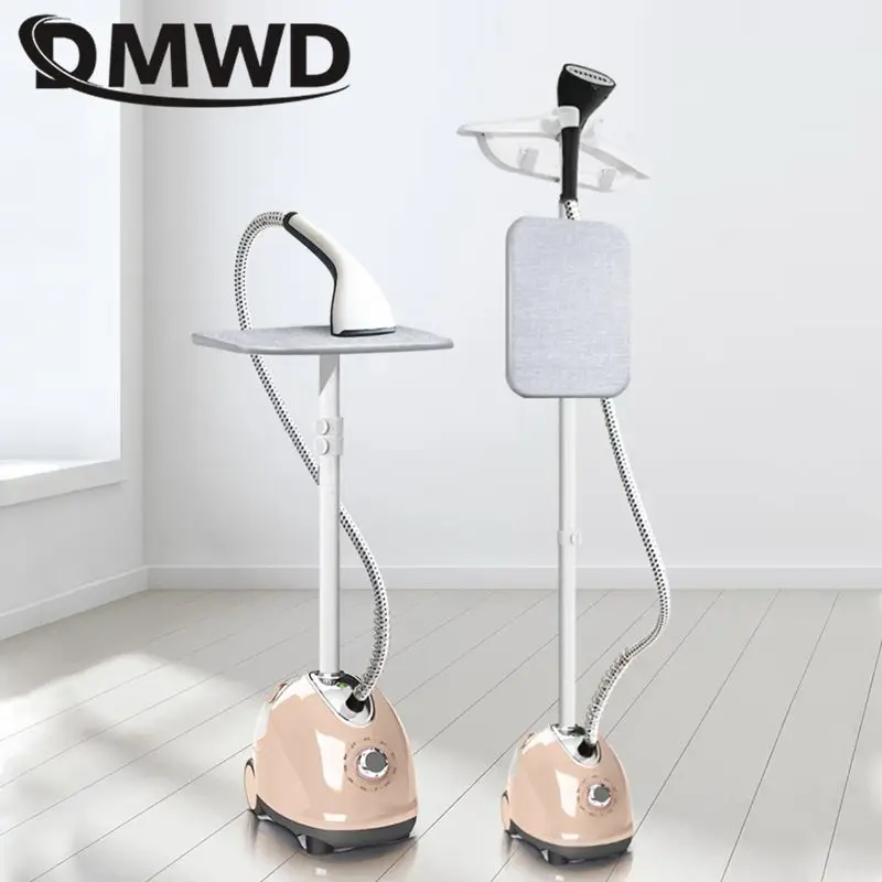 DMWD Garment Steamers Continuous Steam generator Iron for Clothes Hanging Vertical Electric Ironing Machine Handheld brush 2000W