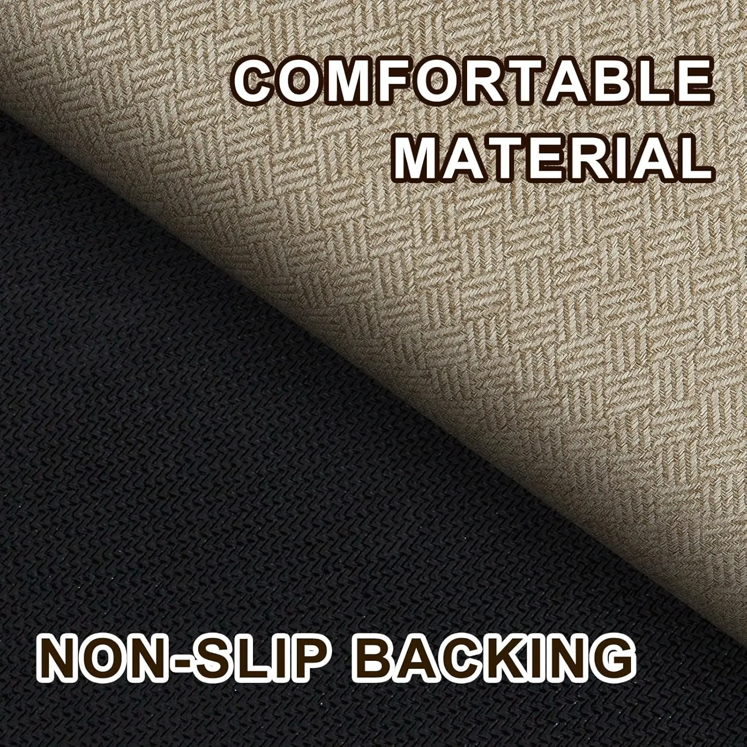 Ultra Thin Khaki Door Mat Indoor Entrance Low Profile Non Slip Rubber Backing Dirt Trapper Entryway Mat Inside Doormat