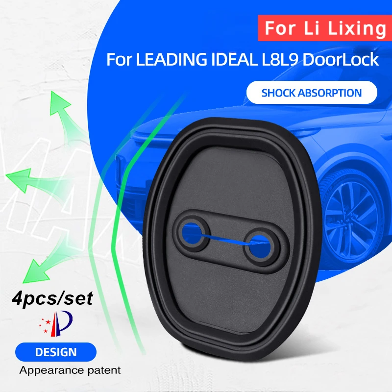 4pcs/set Car Door Lock Cover Case Protection for Li Lixiang L8 L9 ONE 2022 2023 2024 Car Door Lock Protection Shell Fit L8/L9