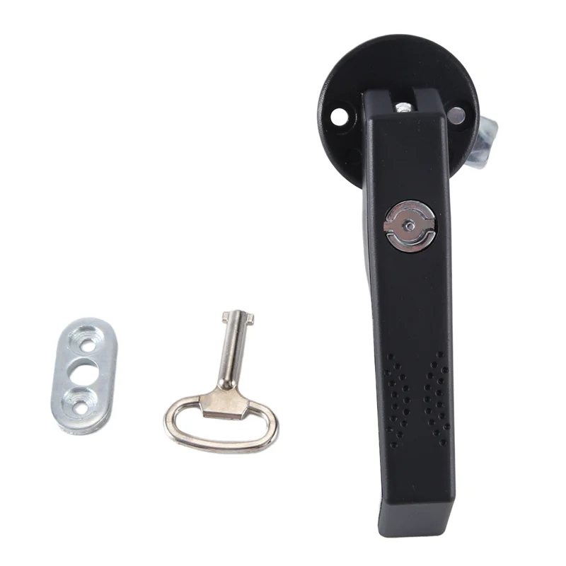 HHTL Can Rotate The Door Lock Kit Metal Door Lock L-Handle Lock For Thick Door Panel Latch Button Locks