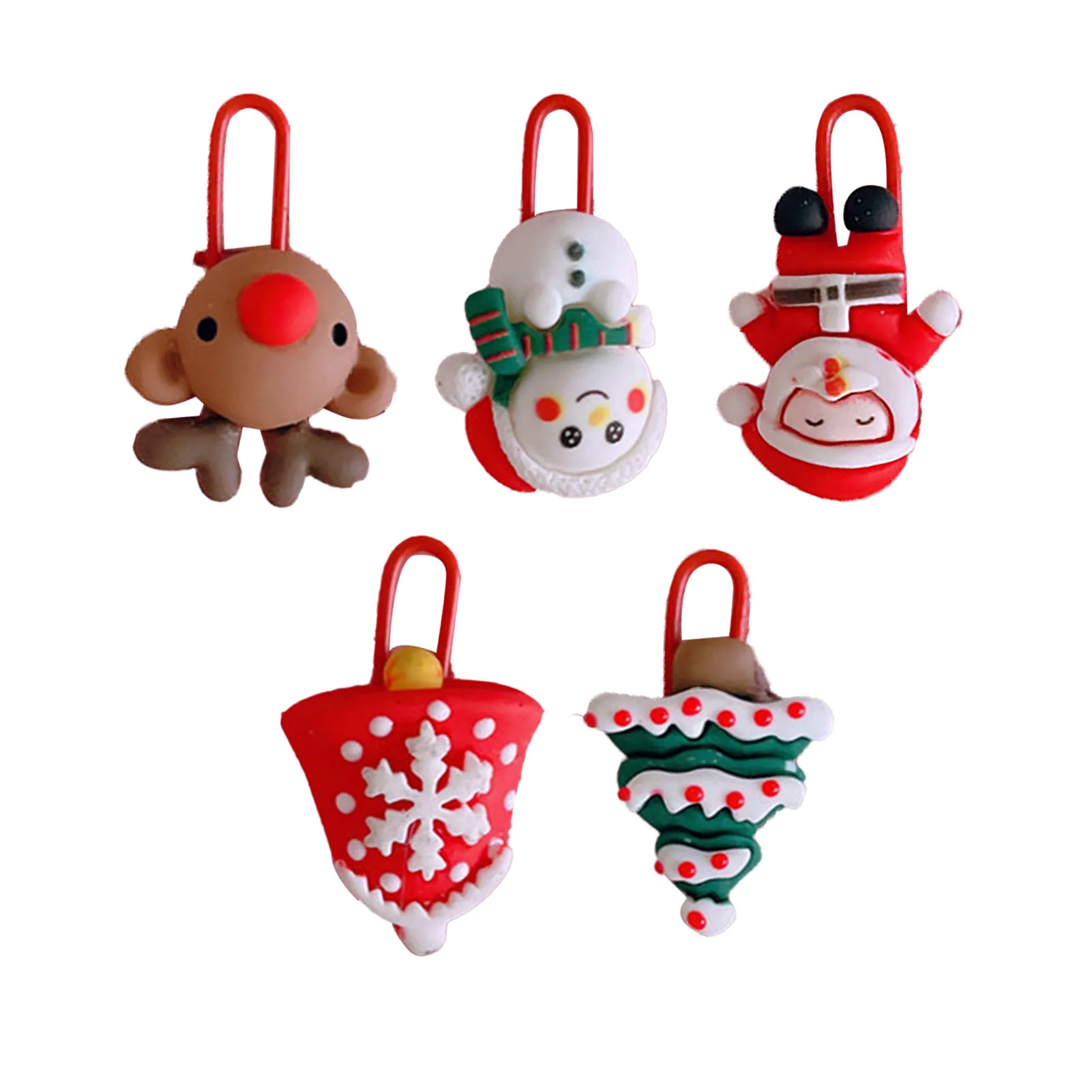 

Рождественская скрепка для бумаг 2026, устойчивая к ржавчине закладка, зажим для документов, милая скрепка для бумаг для офиса, детей, студентов, милая рождественская скрепка для бумаг