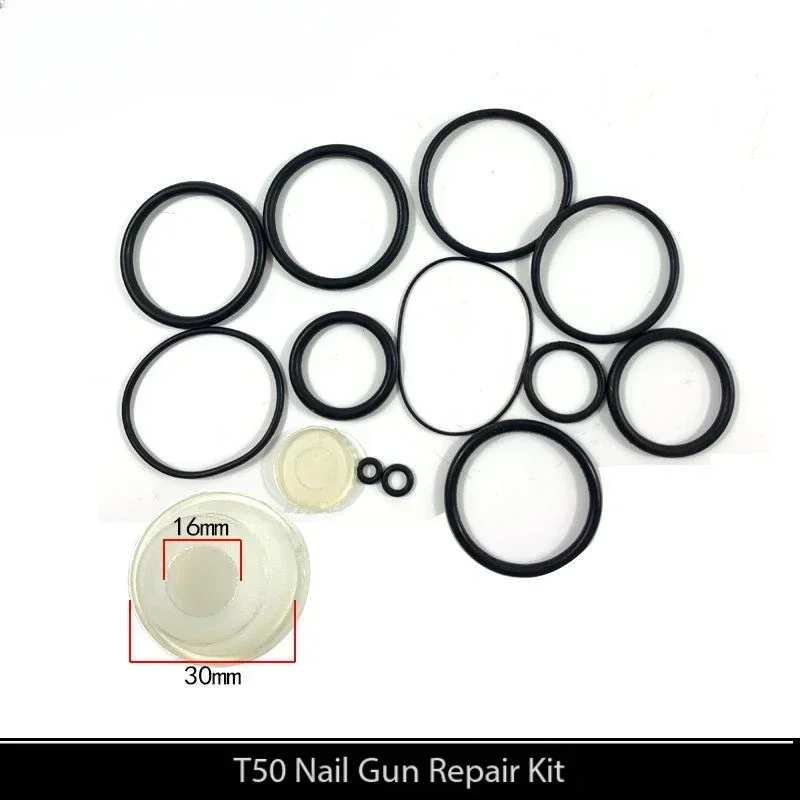 Pneumatic Air Stapler Nail Gun Repair Spare Parts Tools Accessories Kits for F30 Buffer Pad T50 Straight ST64 Steel Nail Gun