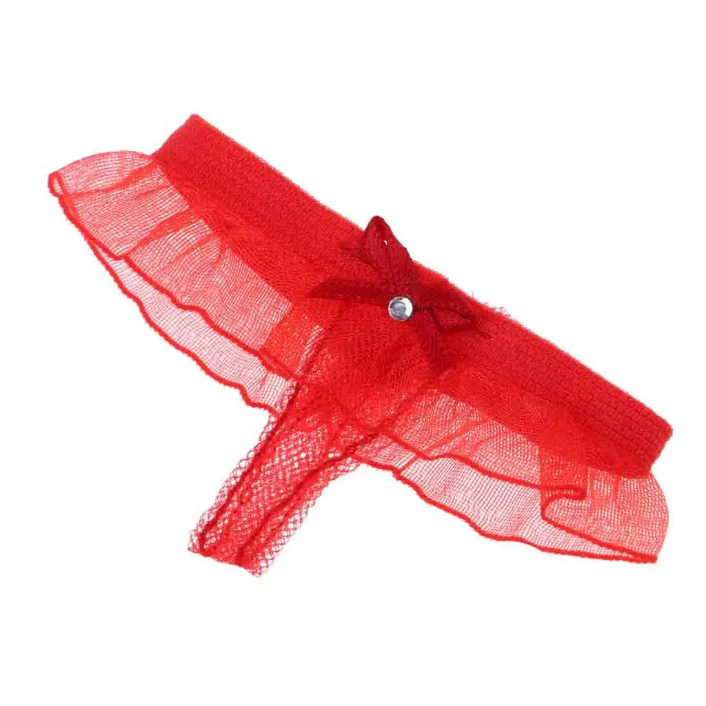 1/6 Scale Bow Knot Thong with Lace Ruffle for 12 inch Hot Toys HT, PH, , CY