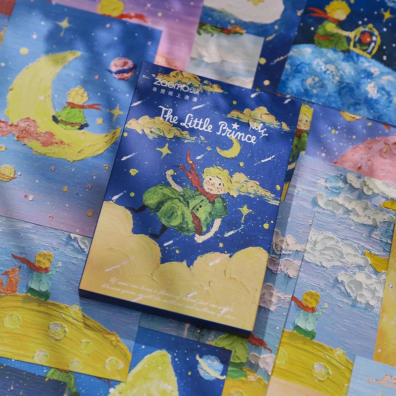 30 pcs Little prince theme Cardboard decoration paper message postcard DIY Diary Scrapbooking Background paper