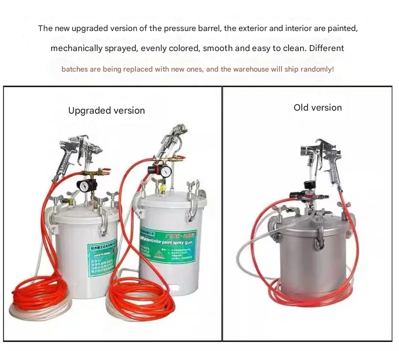 New 10L Upstairs 2.0 / 2.5 / 3.0 / 3.5 / 4.0 Call Pacific Paint Spreading Pressure Barrel Coating Latex Paint Spray Nozzle
