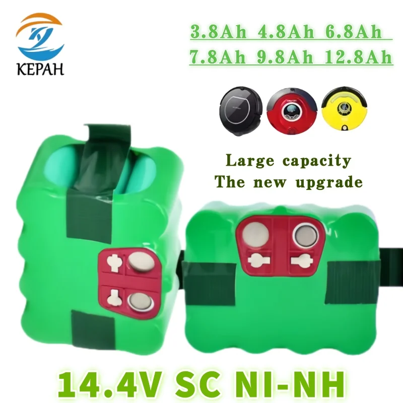 

14.4V Rechargeable Ni-MH Battery｜3800-12800mAh for KV8 XR210 XR510 Series Sweeping Robot Vacuum