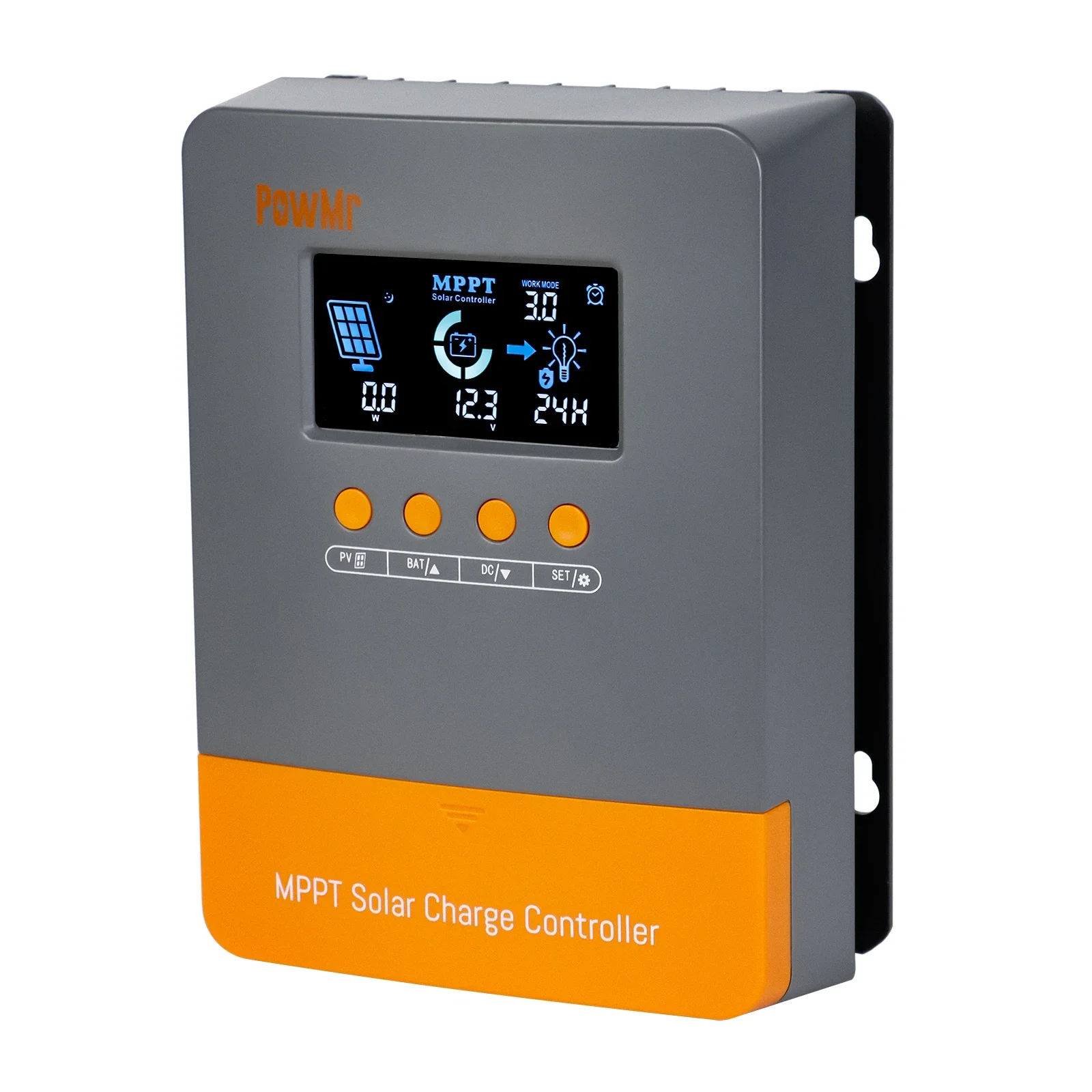 POWMR-Contrôleur de charge solaire grand écran, 12 V, 24 V, 36 V, 48V, MPPT, 60A, nouveau