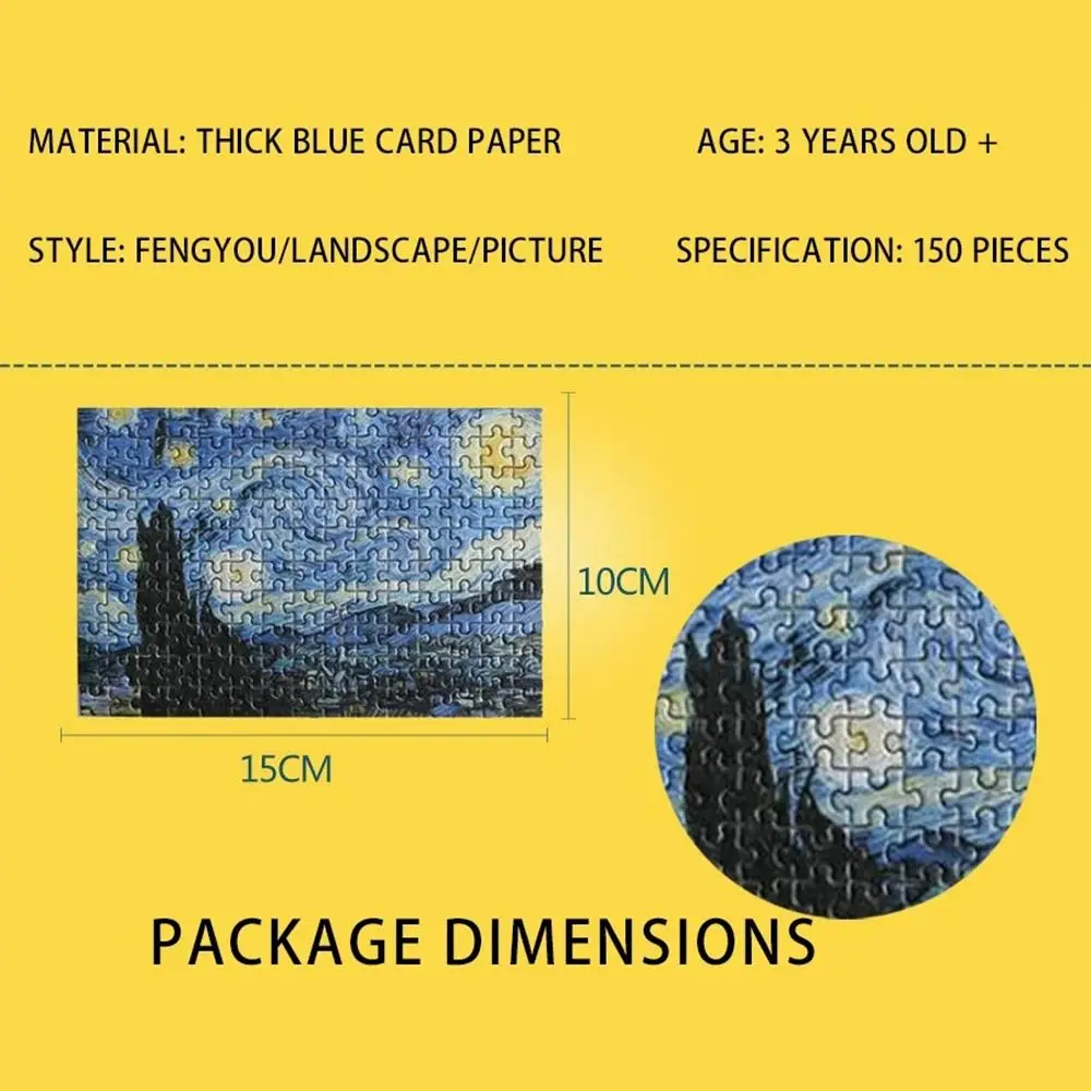 150PCS/Set High Quality Oil Painting Jigsaw Puzzles Mini Gifts Puzzle Game Test Tube Oil Painting Jigsaw Adult Children