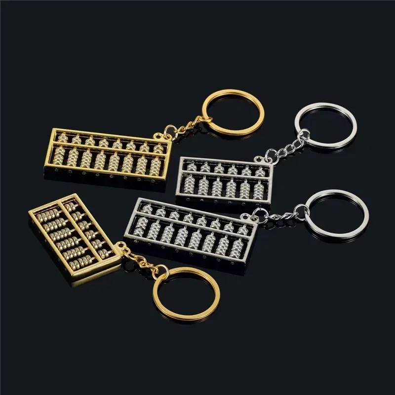 Creative Calculator Accounting Special Purpose Tool 8/6 Rows Abacus Keychain Chinese Ancientclassic Style Key Chain S144