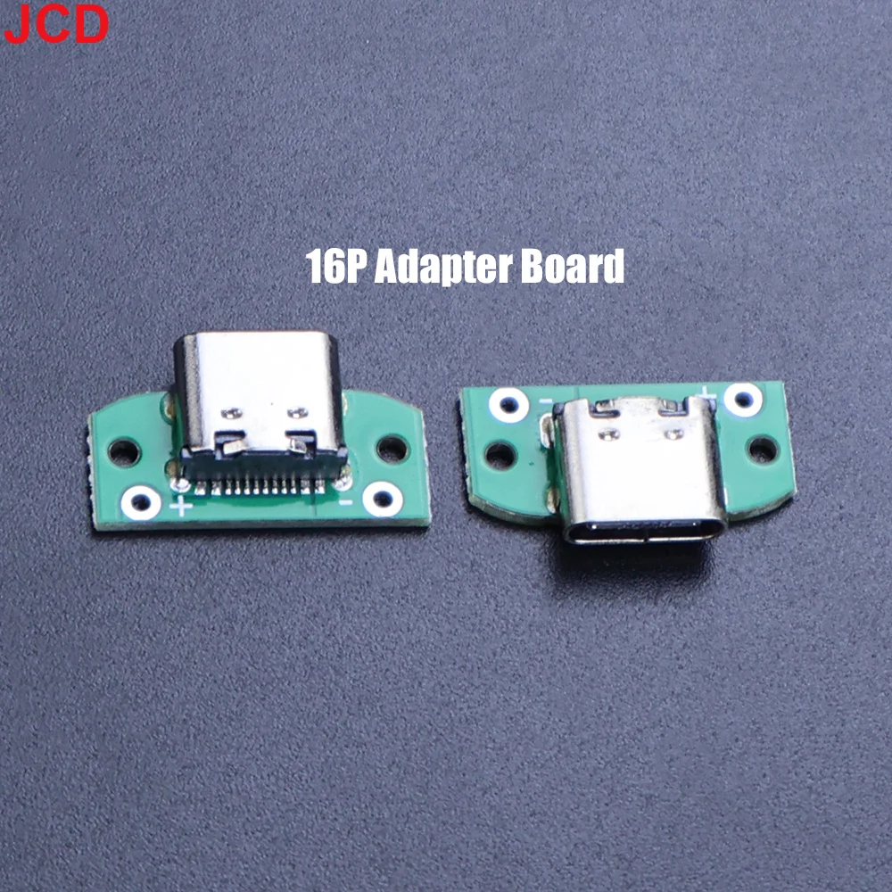 USB 3.1 Type-C Female Connector Jack 16Pin Male Plug Electric Terminals Welding DIY Charging Cable PCB Board JST 1.25/2.0/2.54