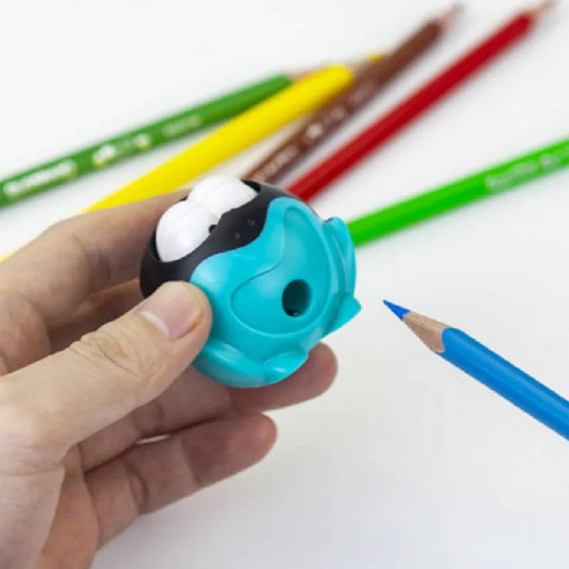 1pcs Little Frog Smart Pencil Sharpener Smart Tip Pencil Sharpener Cute Creative Cartoon Pen Sharpener