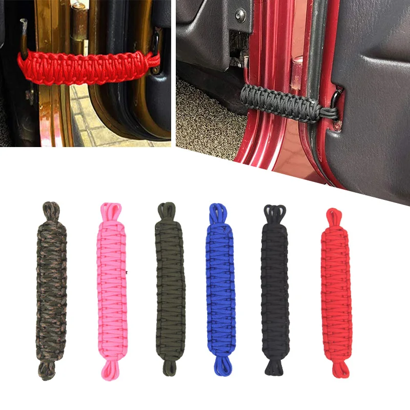 Car Door Limit Rope Adjustable Restriction Protection Strap for Jeep Wrangler YJ TJ JK JKU JL JLU & JT 2/4 Door 1987-2022