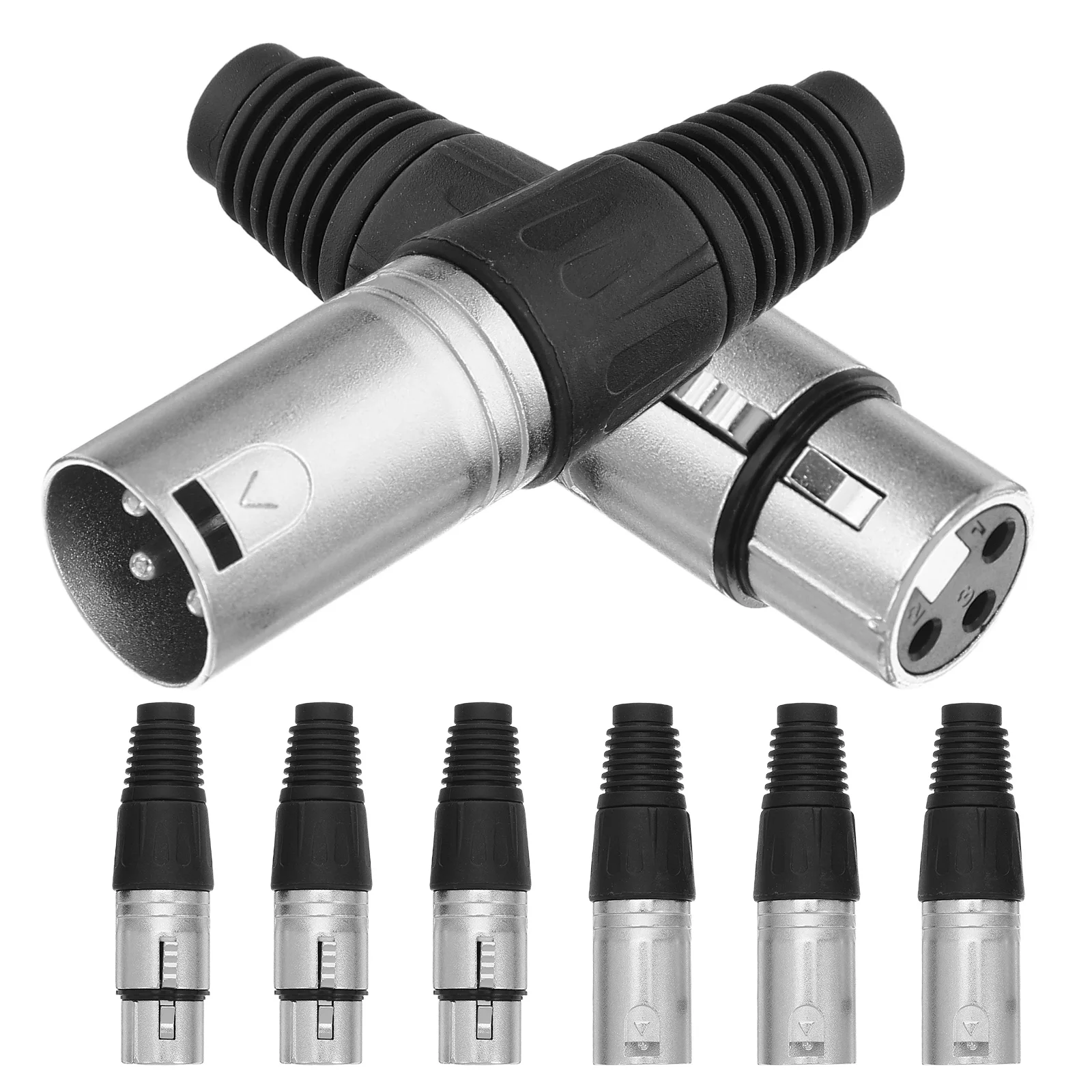 

Professional Microphone Cable Plug Balanced Diy 3 Pin Socket Dmx Jack Male Head Durable Solder Xlr Replacement Connector For