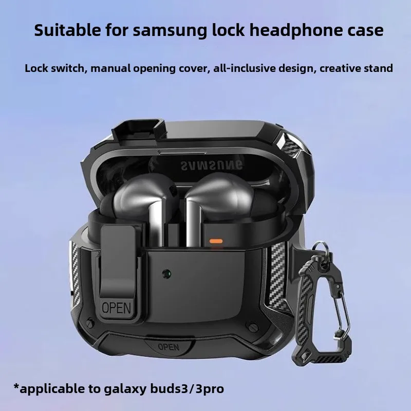 New For 2024 Buds3 Pro Case  Switch Earphone Multifunctional Protective Case With Bracket Case For Samsung Galaxy Buds3 Funda