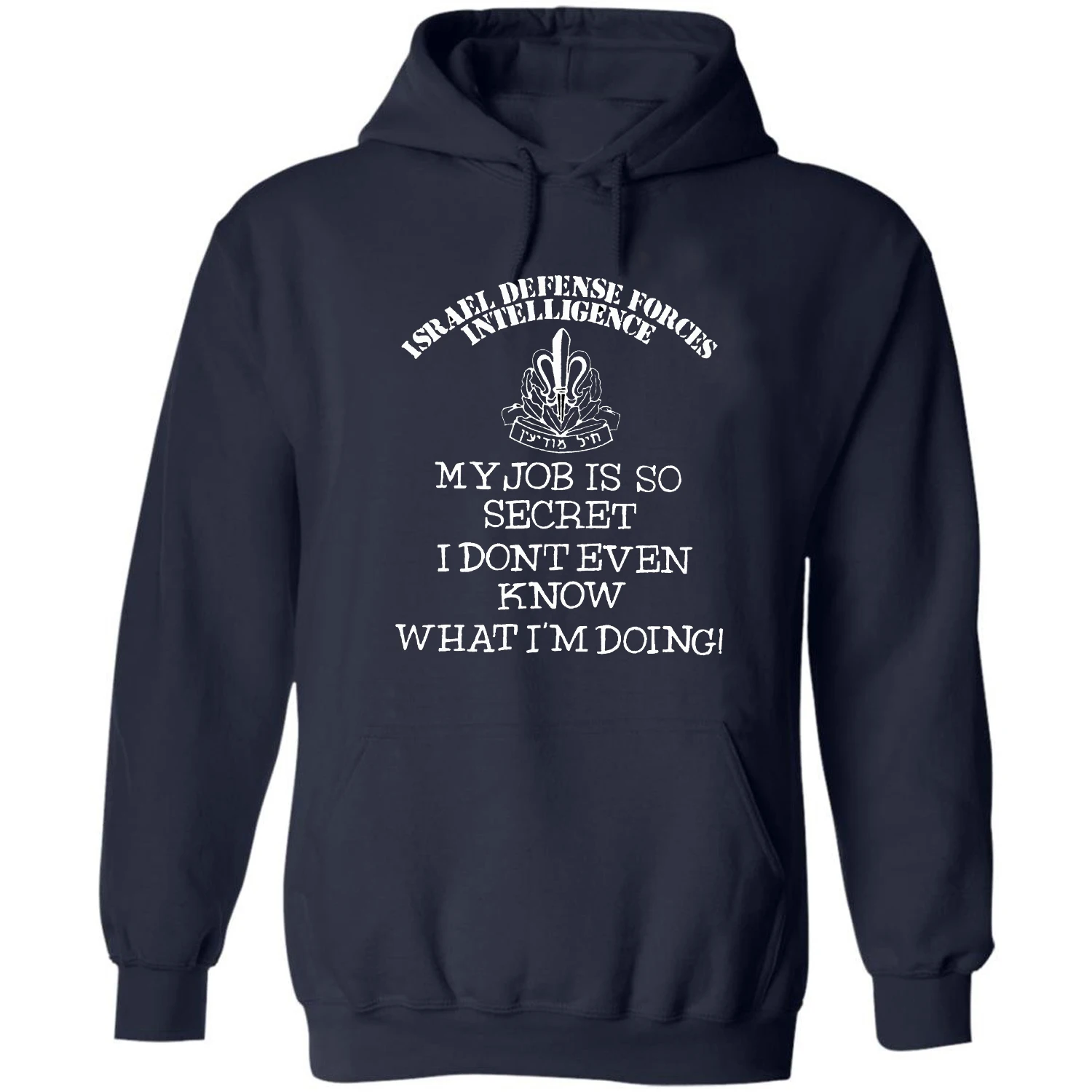 Israel Defense Forces IDF Military Intelligence Pullover Hoodie New 100% Cotton Casual Mens Sweatshirt military style Streetwear