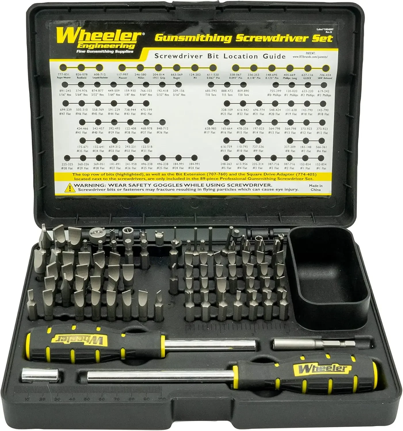 Engineering Gunsmithing Screwdriver Set with Durable Construction and Storage Case for Gunsmithing and Maintenance