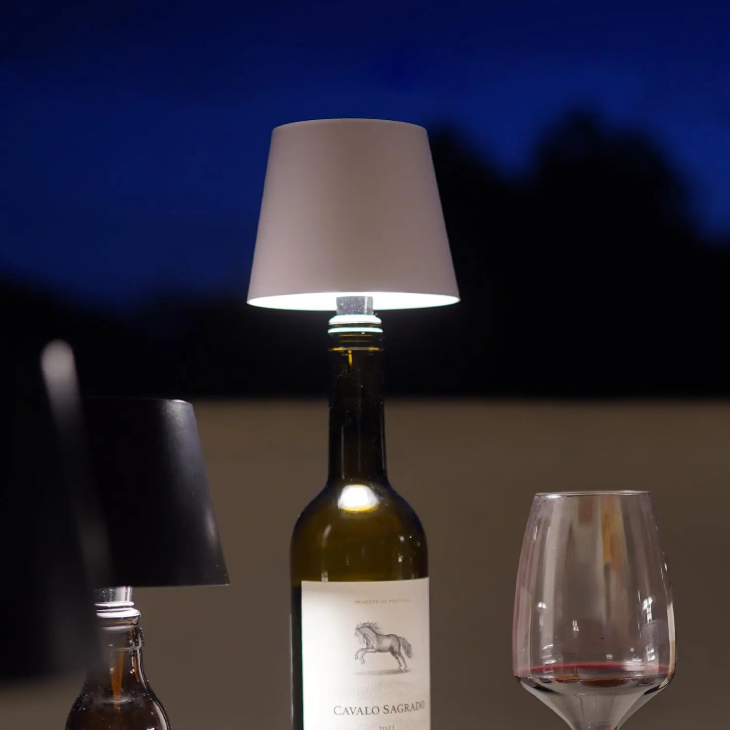Drahtlose Weinflaschenlampe Typ C Lade Touch Control Weinflaschenlicht Dimmen LED Tischlampe Bar Café Atmosphäre Nachtlicht – Detail 2