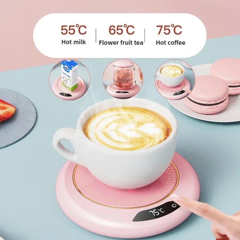 

USB Cup Warmer Coffee Mug Heating Coaster 3 Temperature Setting Thermostatic Hot Plate Milk Tea Water Heating Pad Cup Heater