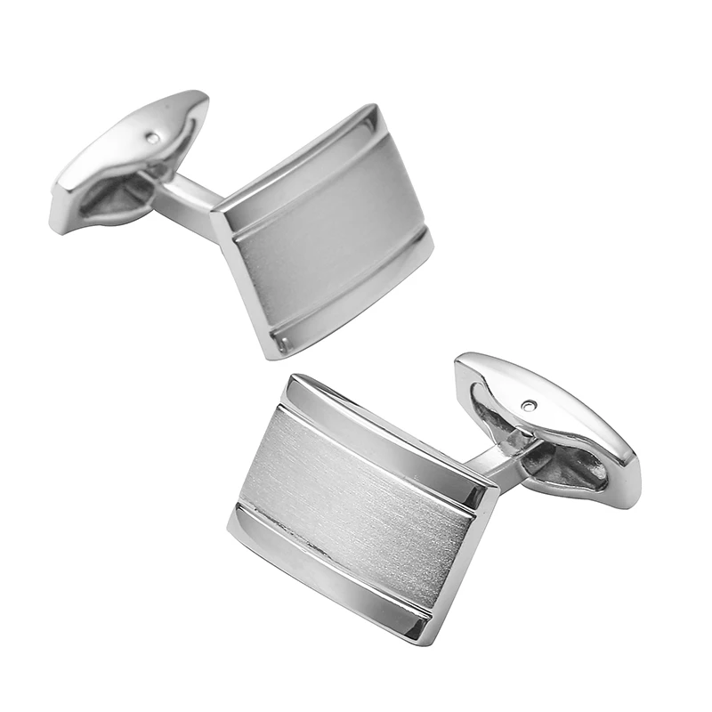 Men\'s French shirt cufflinks copper material with enamel craftsmanship minimalist design fashionable French cuffbutton