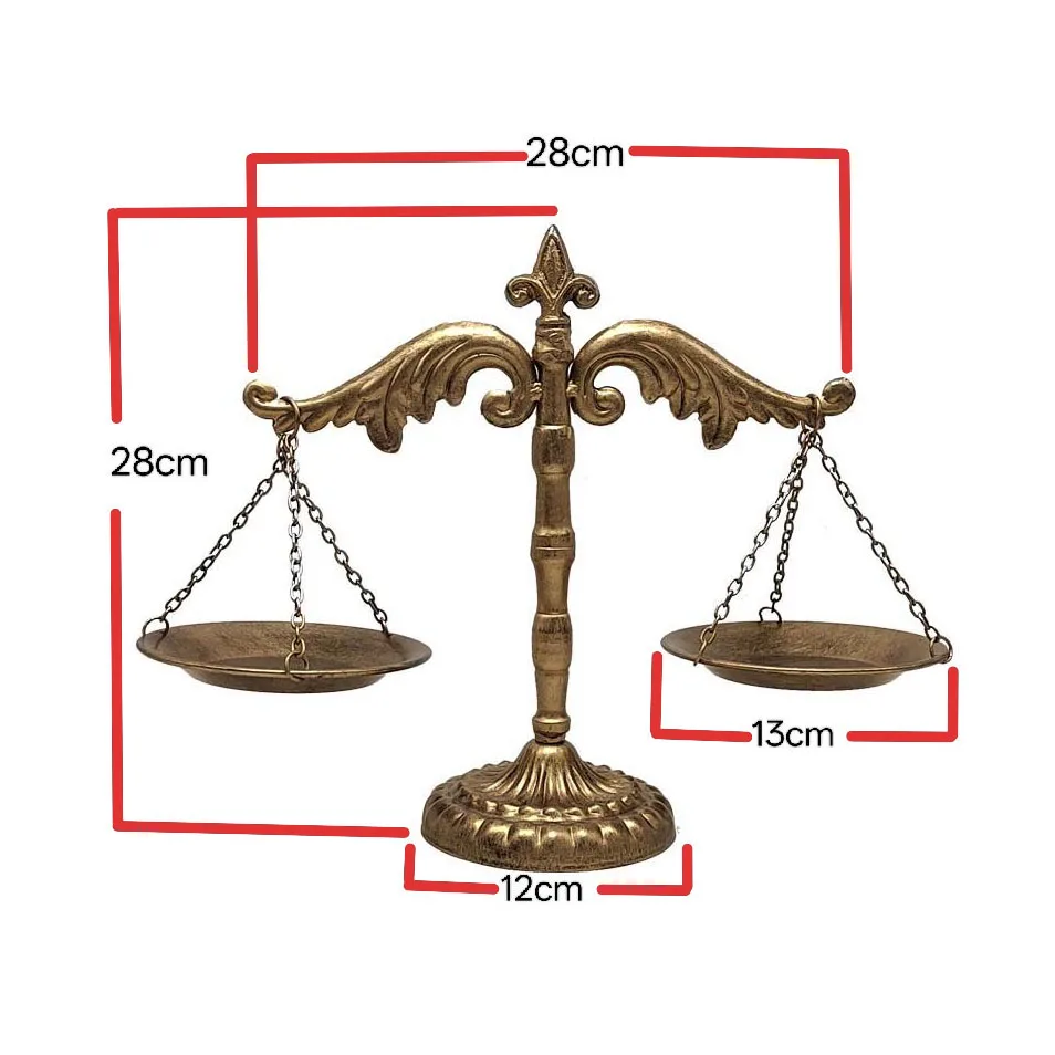 Iron Art Angel Wings Iris Flower Scale Statue Ornament, Vintage European Art Decoration, Double Tray Scale Shape Tabletop Decor, Suitable for Living Room, Entryway, Study, Bedroom, Home Decoration, and Holiday Gifts