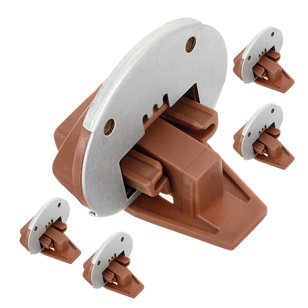 

5 set 5 Sets Drawer Slides Replacement Kit Sturdy Durable Stopper For Vanity Dresser Undermount Drawer Rails Glides Parts