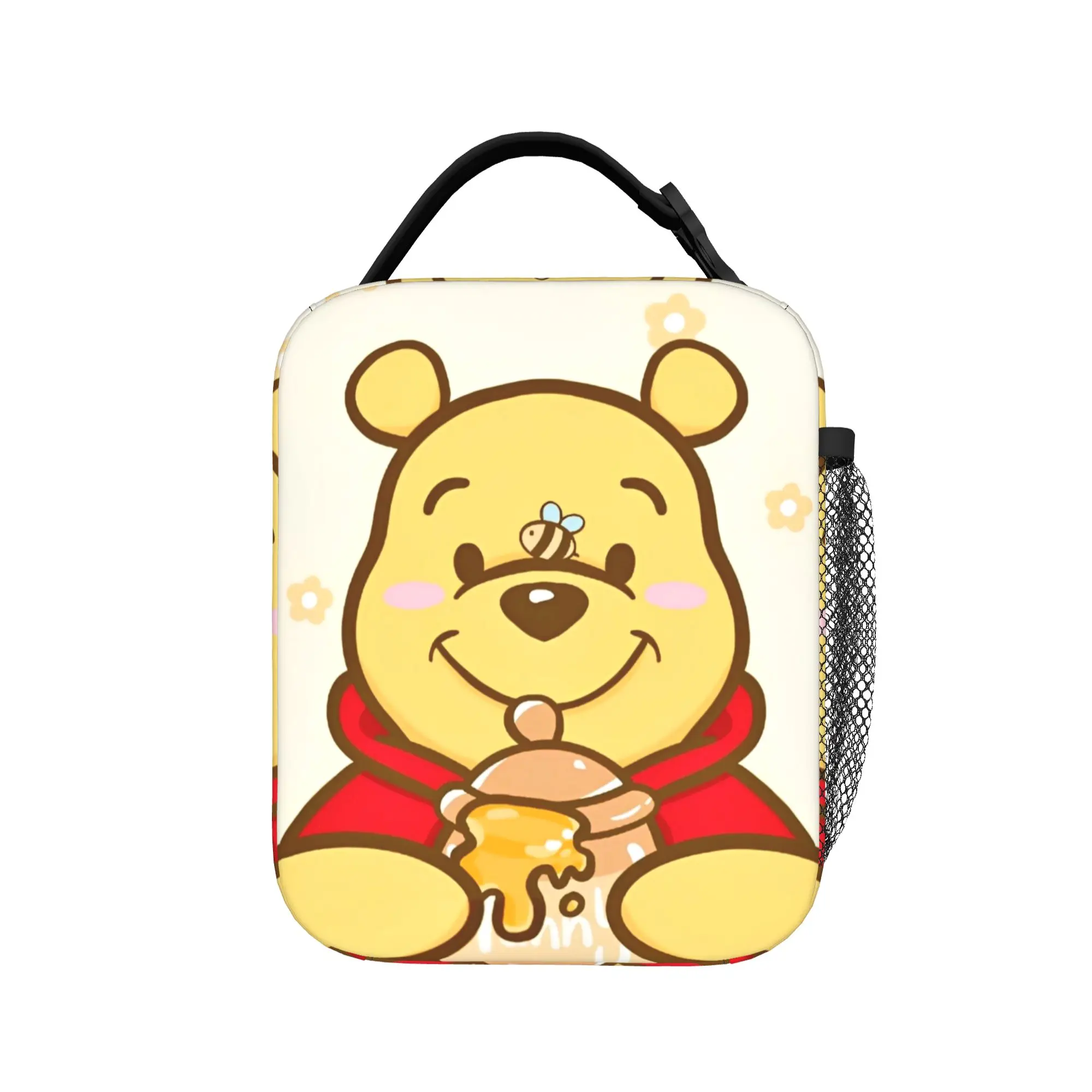 

Winnie the Pooh Insulated Lunch Bag Thermal Bag Reusable,Meal Container Cartoon Portable Tote Lunch Box Food Handbags Travel