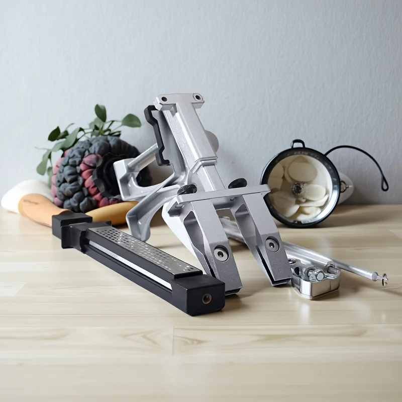 

XK Fixed Angle Knife Sharpener Sharpening Stone Set Professional Knife Machine Whetstone Grinder System Diamond Kitchen Tools