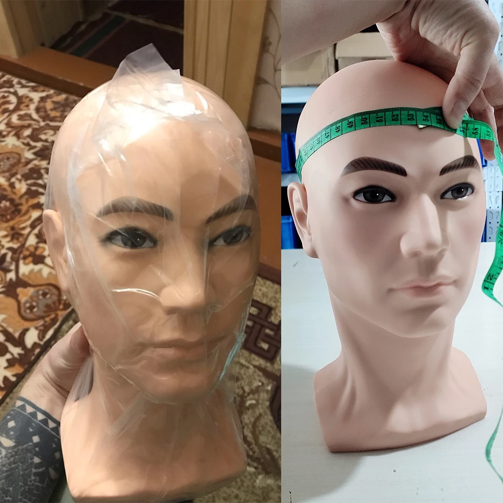 Bald Mannequin Head With Shoulder Female Mannequin Head For Wig Making Hat Display Cosmetology Manikin Head For Makeup Practice