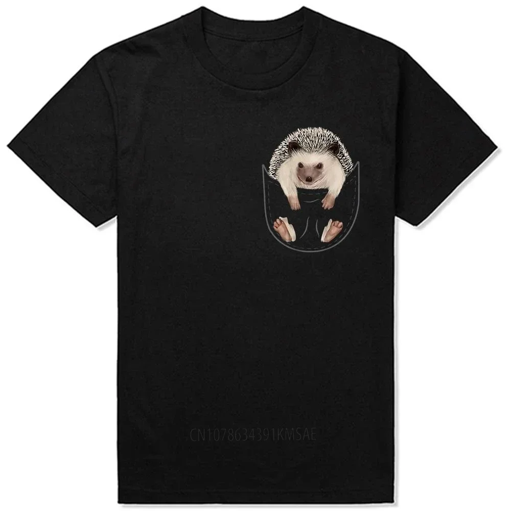 Hedgehogs Pocket Animal Hedgehog Classic T Shirts Summer Graphic Cotton Streetwear Short Sleeve Birthday Gifts T-shirt Men