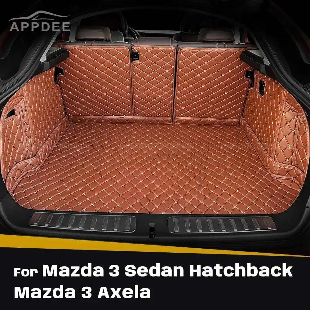 

For Mazda 3 Sedan Hatchback Mazda 3 Axela Auto Full Coverage Trunk Mat Car Protective Pad Cargo Liner Interior Accessories